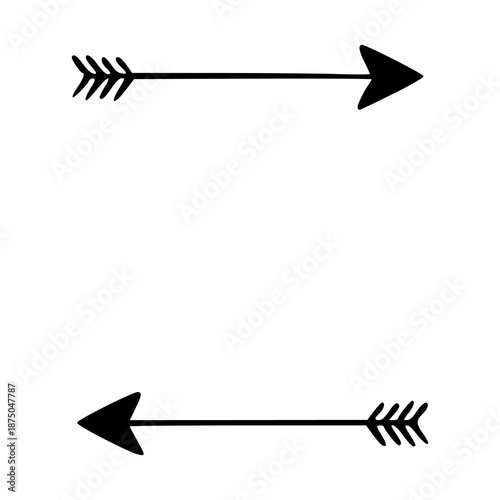 simple arrow silhouette icon isolated on white background
