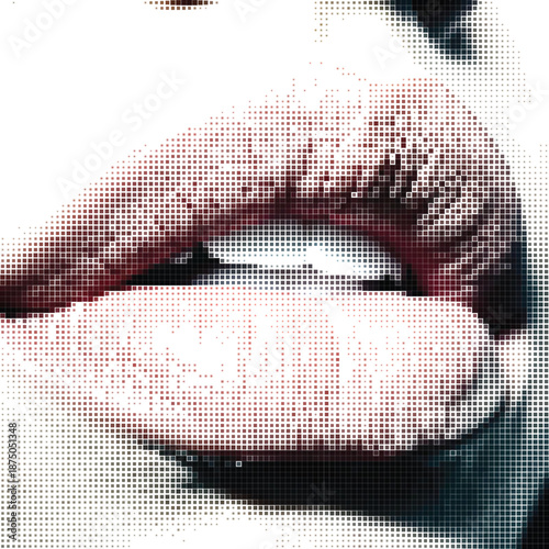 Simple Lips Close Up View