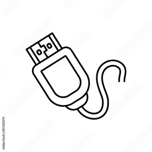 Hdmi Cable icon clean and modern vector illustration