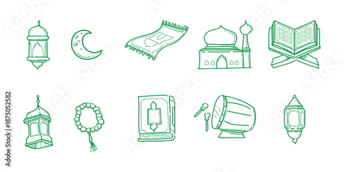 Hand drawn Islamic Ramadan Kareem