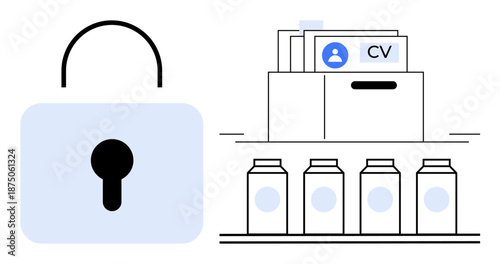 Data security concept. Data security is essential to protect sensitive information and ensure efficient document storage. Data security safeguards privacy and prevents unauthorized access. Ideal