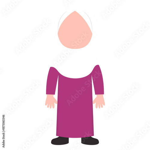 Muslim Character Kid Illustration