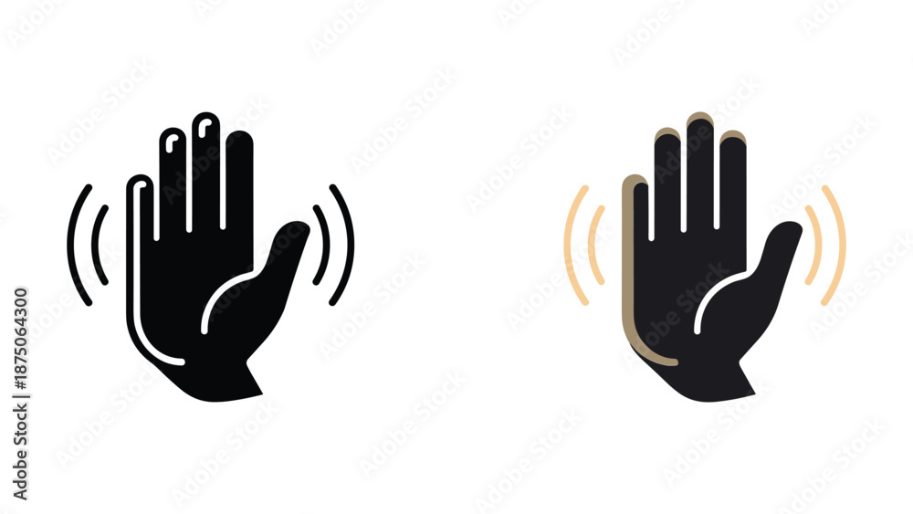 Obraz premium Hand gesture icon set for user interface