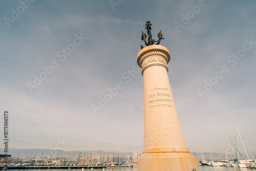 Monument du Port Noir in geneva switzerland