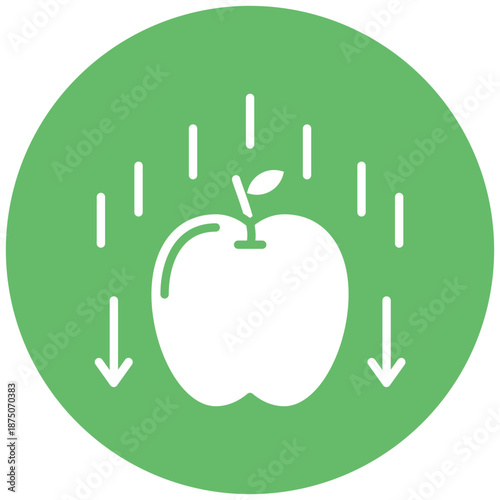 Falling Apple Icon