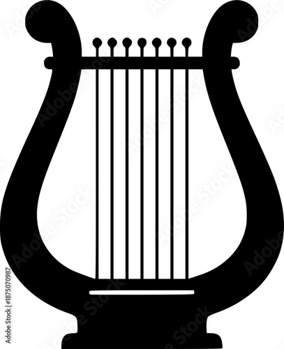 Lira Stringed Music Instrument Vector Illustration