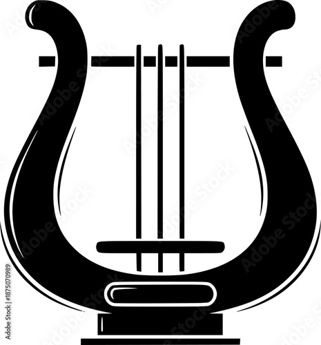 Lira Stringed Music Instrument Vector Illustration