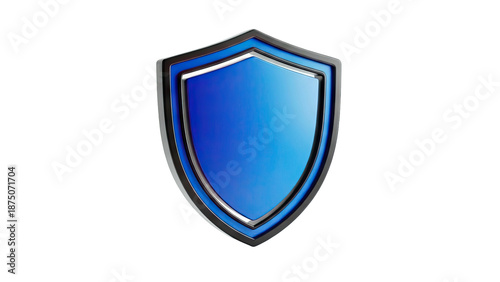 Free Download Blue Shield Emblem with Metallic Border - GFXLoad