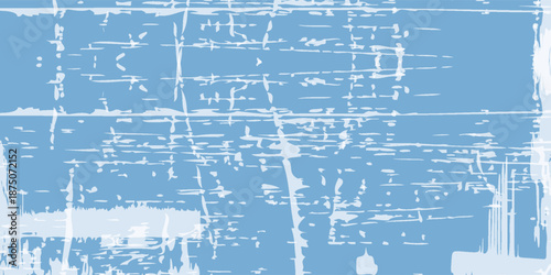 Blue winter ice skating grunge texture. Abstract cold-season background with a torn, icy surface. vector background. Old grungy texture