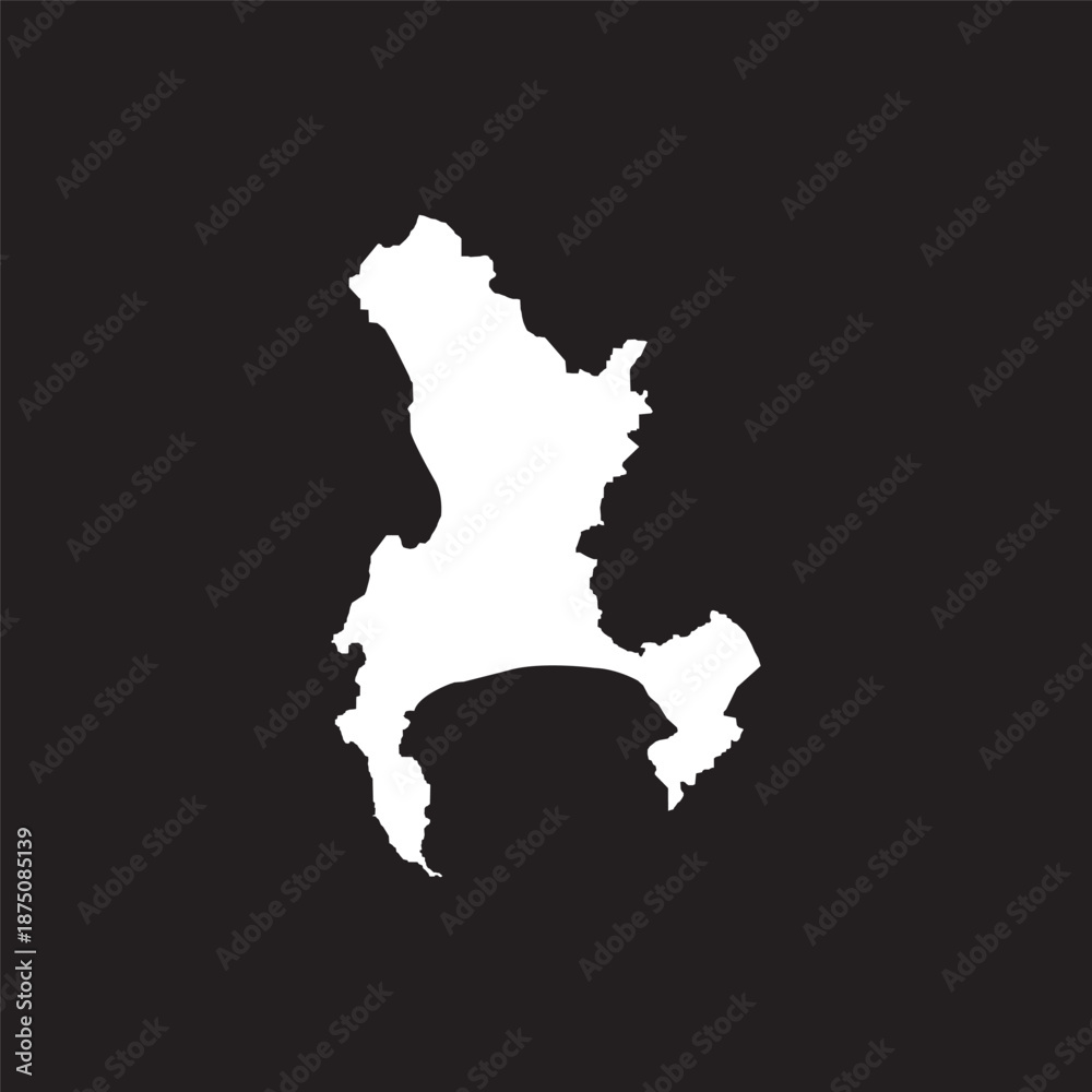 Fototapeta premium Cape Town Suburb Map