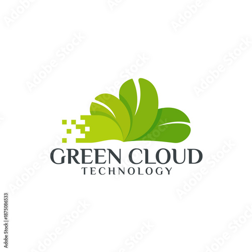 Green Cloud Technology Logo Design.