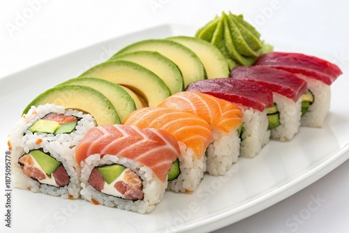 Sushi isolated on white background


