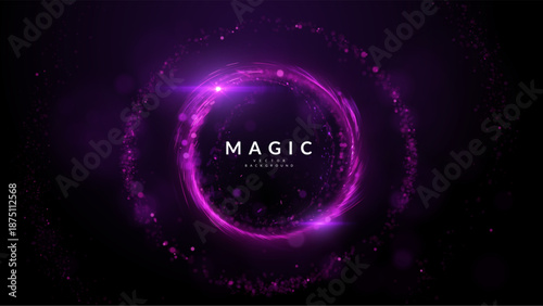 Rich, luxurious background of vibrant purple bokeh lights for mystery, royalty, and premium quality. Perfect for high-end product launches, beauty brand visuals, exclusive event invitations