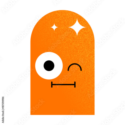 Cute Grainy texture Geometric Faces element vector