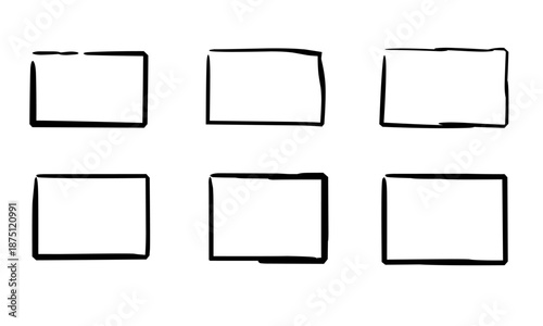 square frame set icon on white background