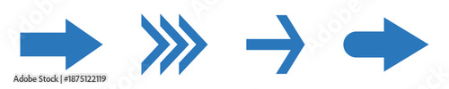 Free Download Blue Arrow Icon Set, Directional Pointers and Navigation Symbols - GFXLoad