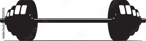 Barbell weightlifting gym equipment