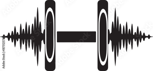 Sound wave dumbbell audio fitness