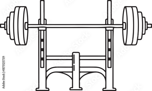 Squat rack equipment workout