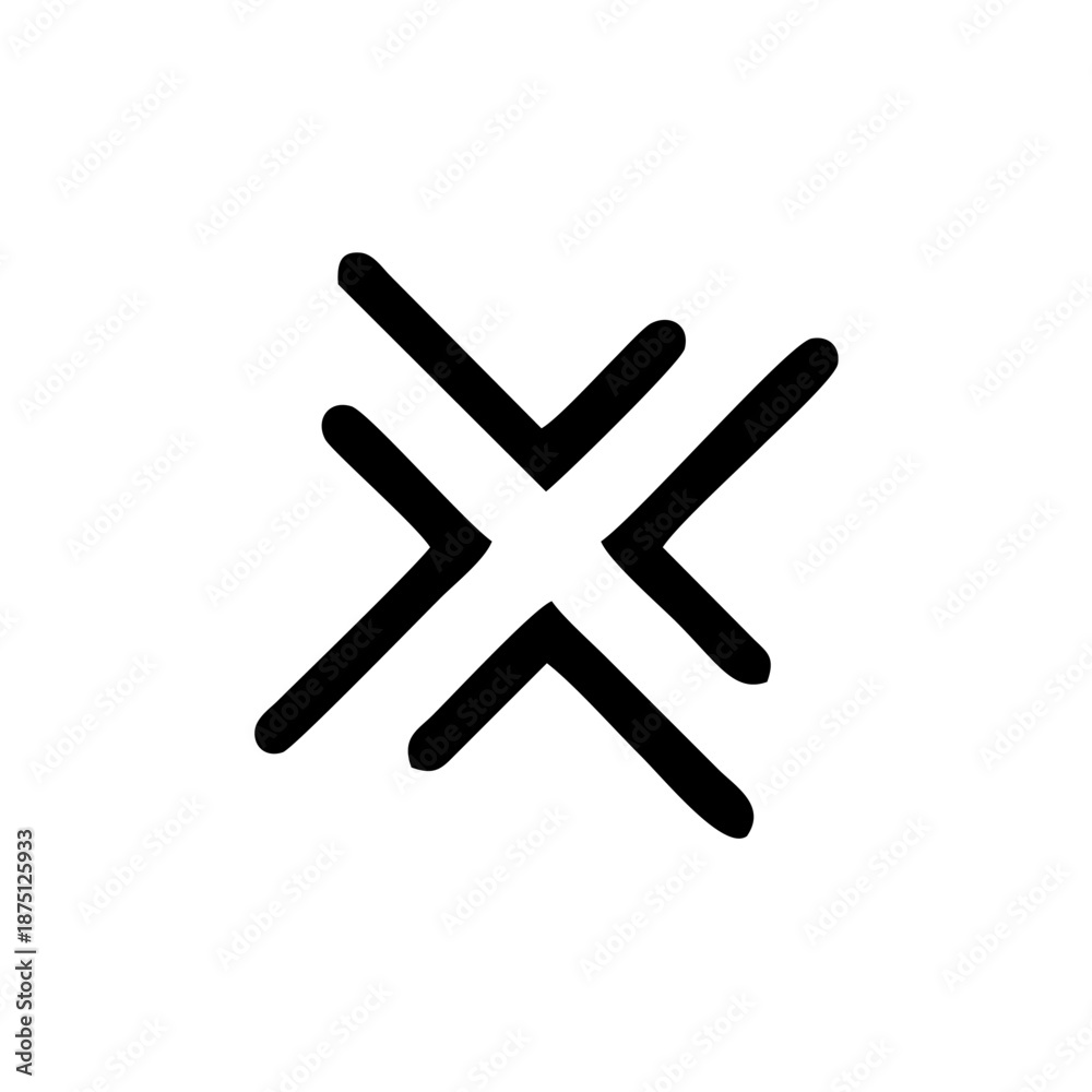 Obraz premium x logo