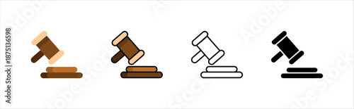 Politics subject icons collection classroom education