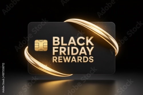 Luxury Black Credit Card Mockup — Gold Chip & Embossed 