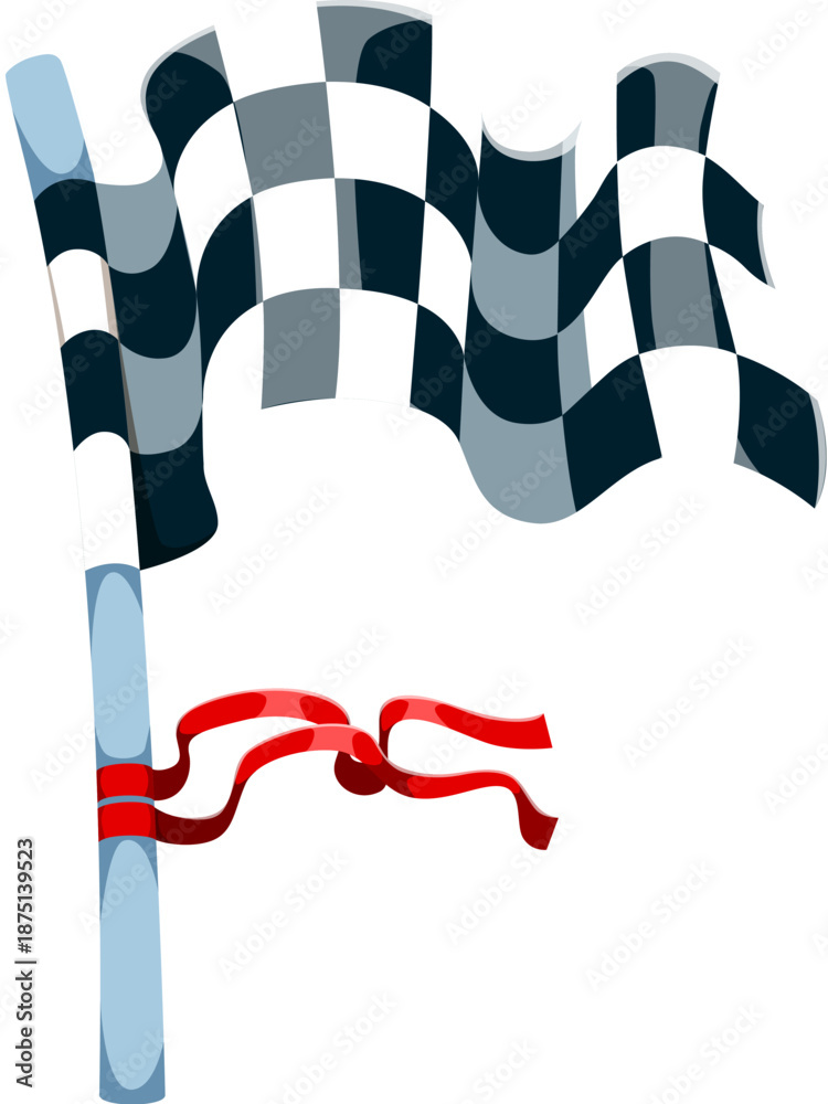 Fototapeta premium Car racing font cartoon checkered flag letter F. Auto road racing type element, motorsport font vector symbol. Car rally kids ABC typeset sign or automobile race cartoon typeface letter