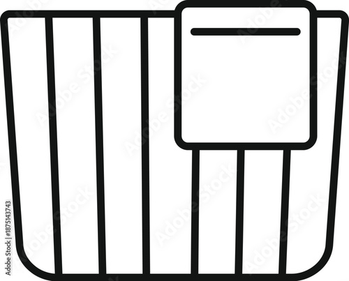 Laundry basket holding clean clothing, representing household chores and cleaning tasks