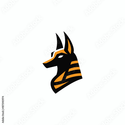 Anubis Egypt God Logo