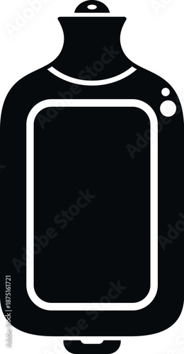 Hot water bottle icon representing comfort, warmth, and natural pain relief