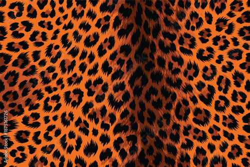 A vibrant leopard print pattern showcasing animal fur and skin in an abstract african design draped elegantly