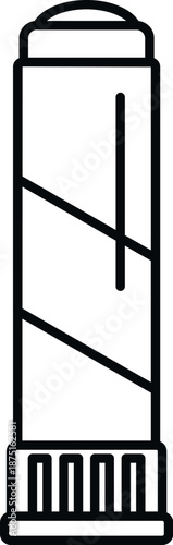 Glue stick icon representing an office or school supply for crafting and adhesive