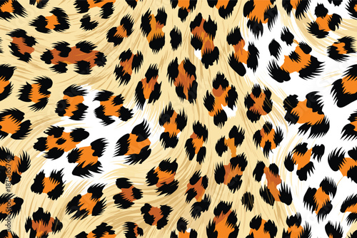 African leopard fur pattern print showcasing animal skin texture in an abstract african design