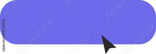 Click here register now icon, frame. Blank Button with pointer clicking. Action button click here