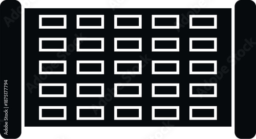 Security barrier presenting a strong protective boundary or demarcation
