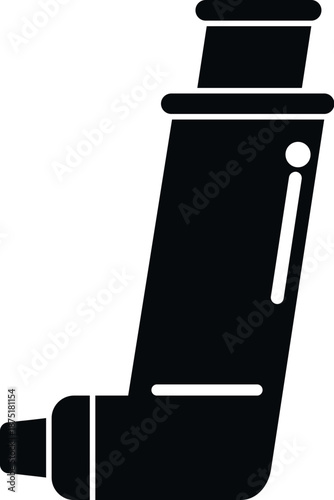 Inhaler icon representing medicine for respiratory and health treatment