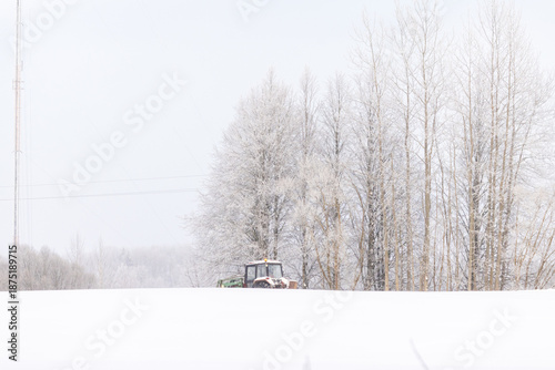 Winter Farm Scene