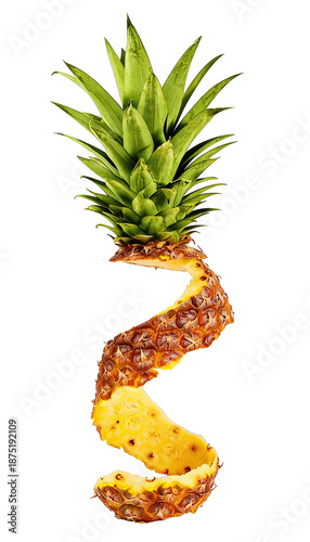 Fototapeta pineapple isolated on white background