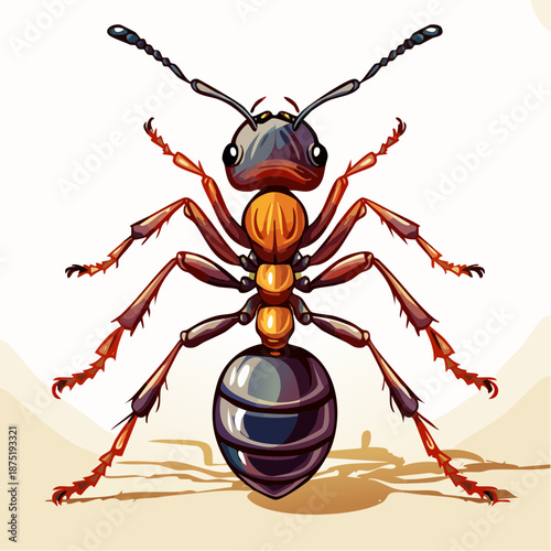 Ameise - Cartoon Comic Stil