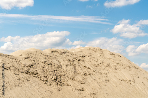 Bilde på lerret Stockpile of sand at construction site