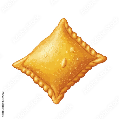 A golden fried diamond-shaped delicacy, representing the rich culinary heritage of sinhala traditional awurudu sri lanka, a crispy treat for festive occasions
