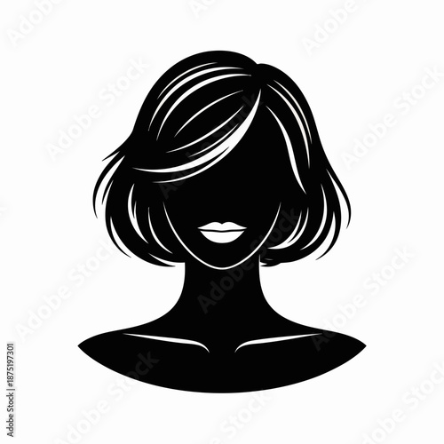 An elegant silhouette of a woman showcasing artistic beauty, representing femininity and individuality, perfect for creative projects, fashion, or beauty-related themes.