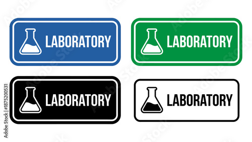 Intensive Care Unit ICU Hospital Safety Sign - Flat Vector