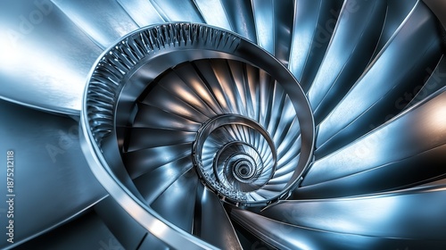 Aircraft Jet Engine Turbine Close-Up