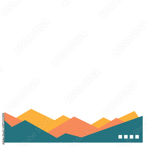 Modern Geometric Footer