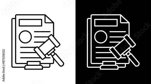 Regulation White Icon Set Design