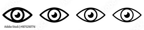 Set of eye icons