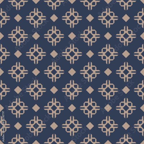Seamless Geometric Diamond Pattern with Elegant Symmetry