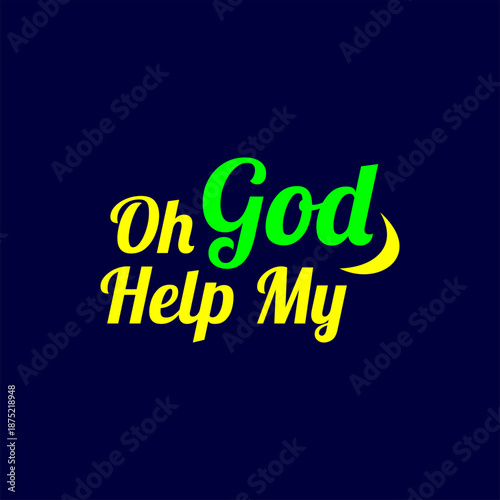 letter logo design with the words ya allah help me, vector, typography, letter, caucasian, adult, young, one, god, looking, help, face, need, watching, you, suspicion, bizarre, surprise, staring, spac