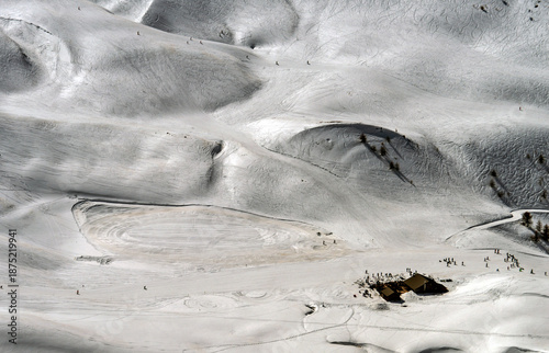 Risoul France ski resort mountain skiers